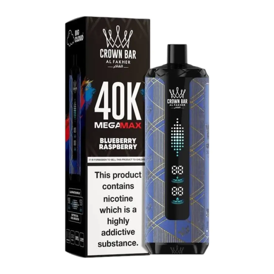 Al Fakher Crown Bar Mega Max 40K Puffs (All Flavours)