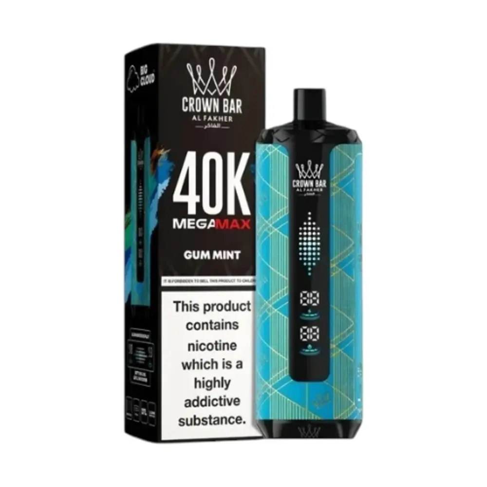 Gum Mint Al Fakher Crown Bar Mega Max 40K Puffs